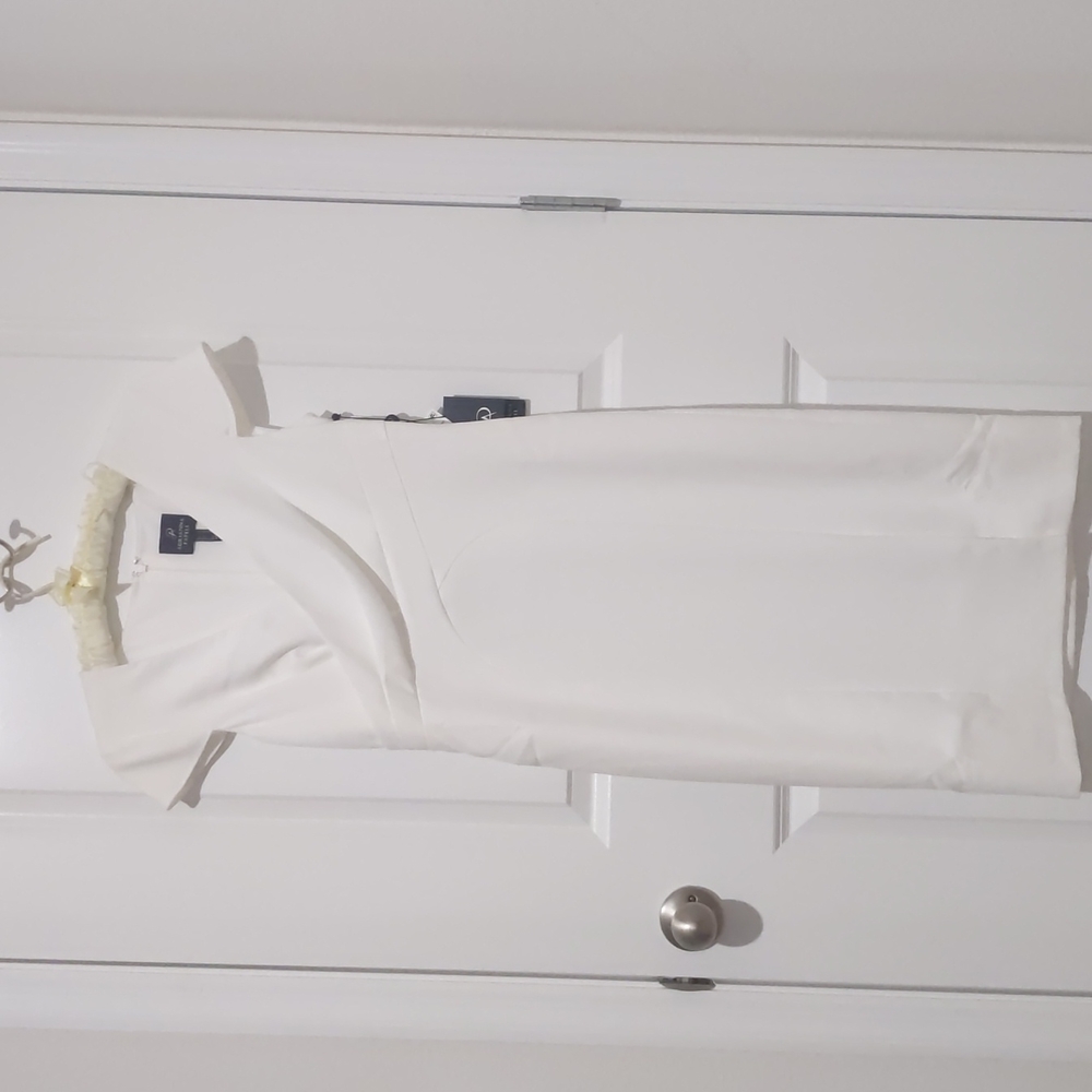 Adrianna Papell, white dress, size 2